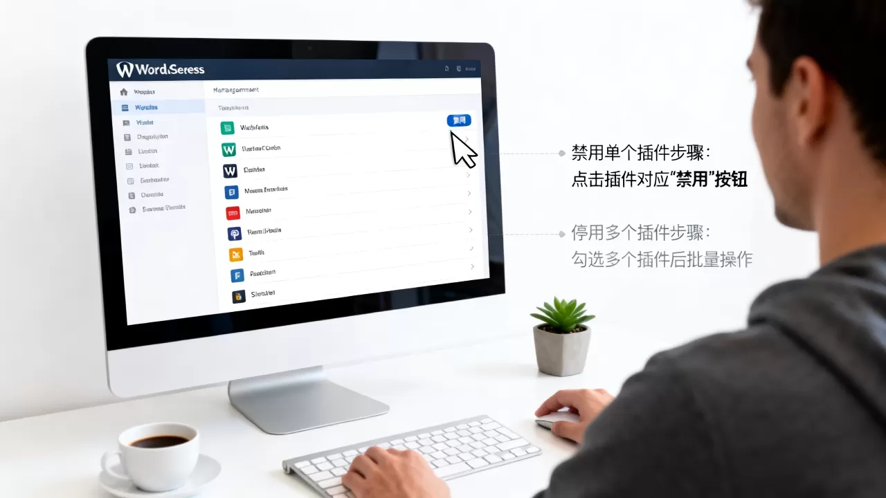 WordPress如何禁用单个插件?WordPress停用多个插件教程 WordPress如何禁用单个插件?WordPress停用多个插件教程