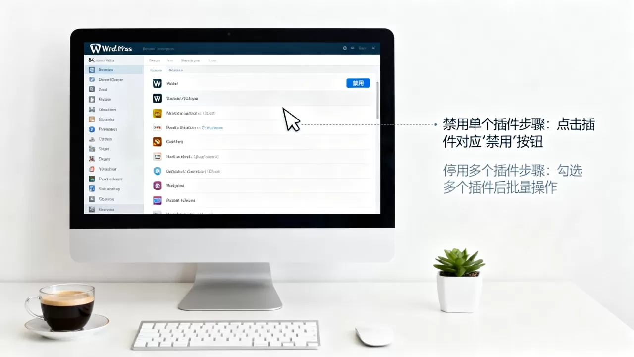 WordPress如何禁用单个插件?WordPress停用多个插件教程 WordPress如何禁用单个插件?WordPress停用多个插件教程