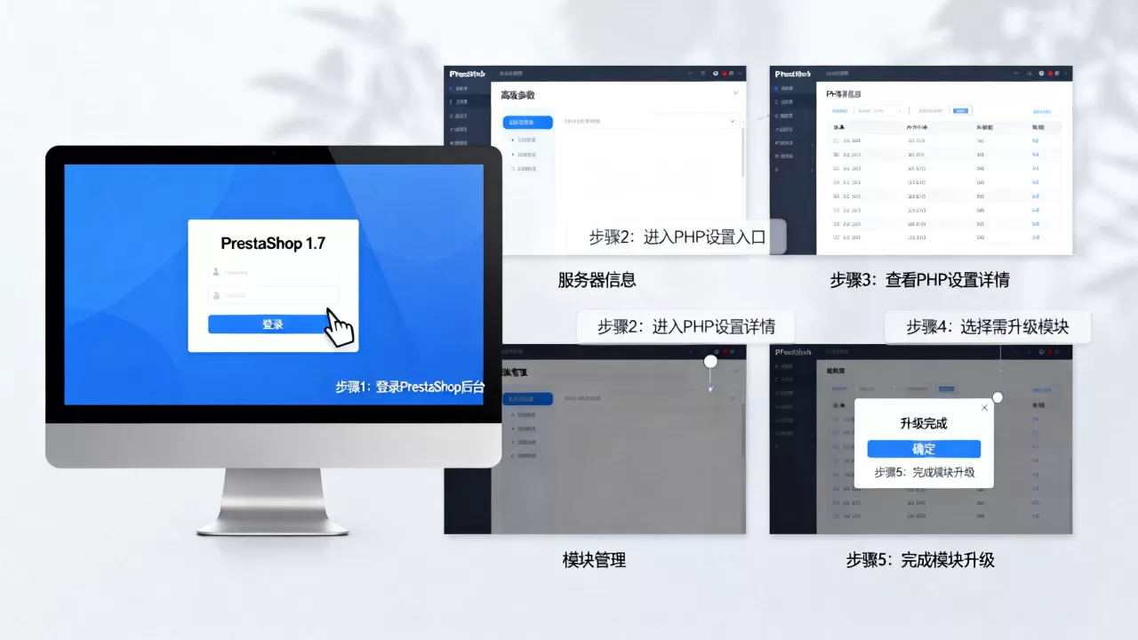PrestaShop 1.7怎么查看PHP设置?如何升级模块 PrestaShop 1.7怎么查看PHP设置?如何升级模块