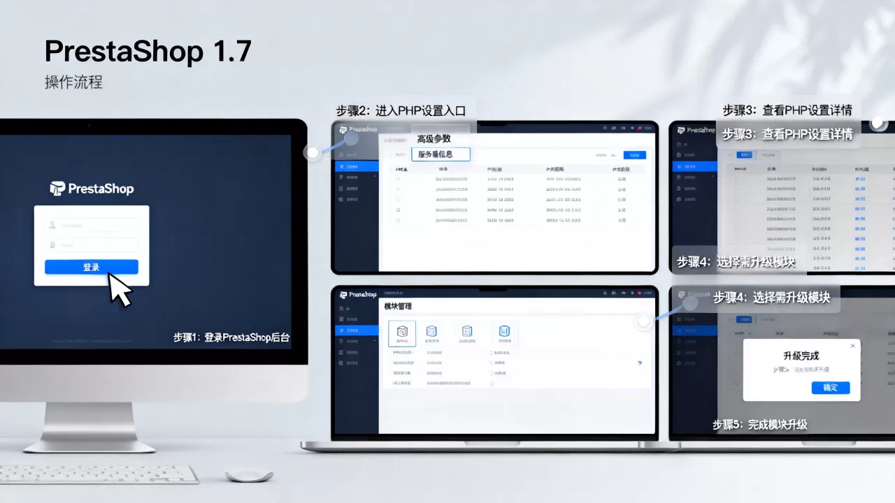 PrestaShop 1.7怎么查看PHP设置?如何升级模块 PrestaShop 1.7怎么查看PHP设置?如何升级模块