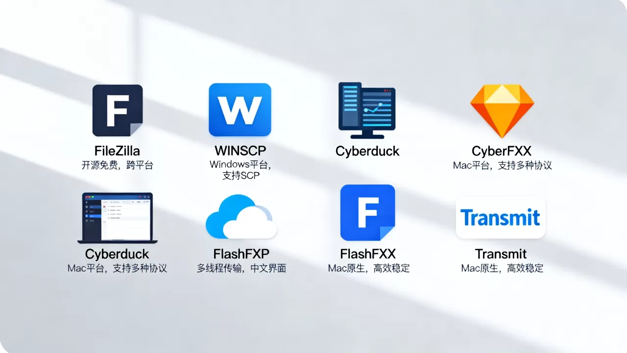 FTP软件有哪些好用的？常见FTP客户端软件推荐