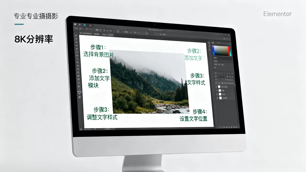 Elementor背景图片如何加文字?Elementor背景加文字教程 Elementor背景图片如何加文字?Elementor背景加文字教程
