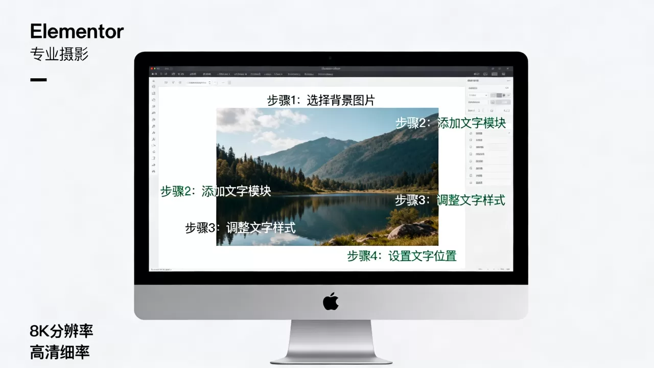 Elementor背景图片如何加文字?Elementor背景加文字教程 Elementor背景图片如何加文字?Elementor背景加文字教程