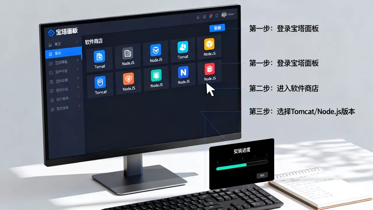 宝塔面板怎么安装Tomcat或Node.js?宝塔面板部署Node.js教程 宝塔面板怎么安装Tomcat或Node.js?宝塔面板部署Node.js教程