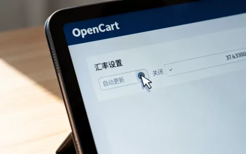 OpenCart独立站如何关闭汇率自动更新？