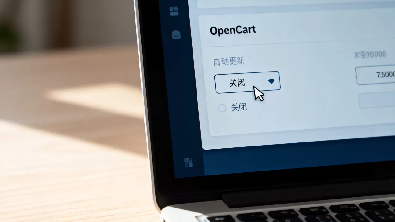 OpenCart独立站如何关闭汇率自动更新？