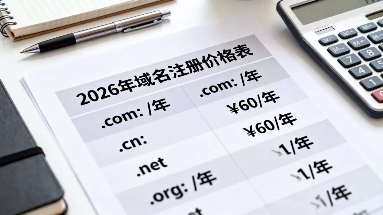 域名购买需要多少钱一年?2026年域名注册最新价格表 域名购买需要多少钱一年?2026年域名注册最新价格表