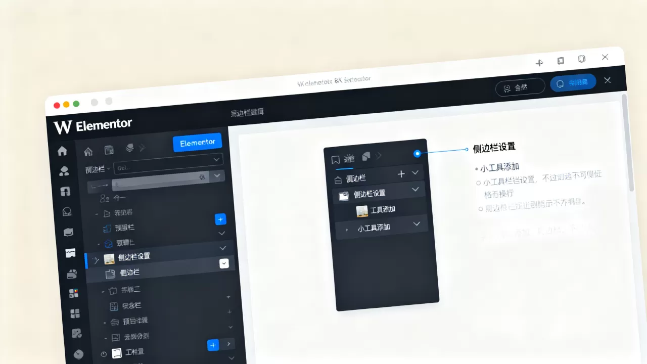 WordPress如何用Elementor创建侧边栏?Elementor制作侧边栏详细教程 WordPress如何用Elementor创建侧边栏?Elementor制作侧边栏详细教程