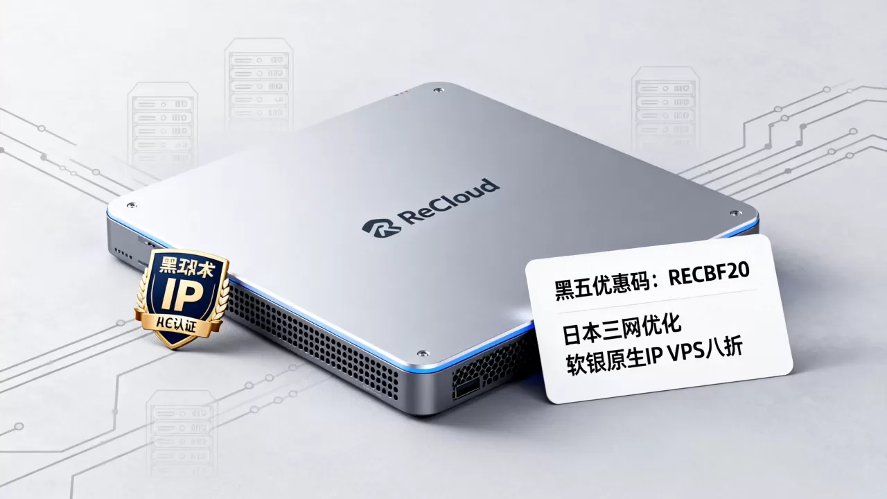 ReCloud黑五优惠码怎么用?日本三网优化软银原生IP VPS八折 ReCloud黑五优惠码怎么用?日本三网优化软银原生IP VPS八折