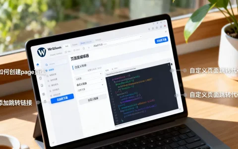 WordPress如何创建page页面并添加跳转链接？wordpress自定义页面跳转代码