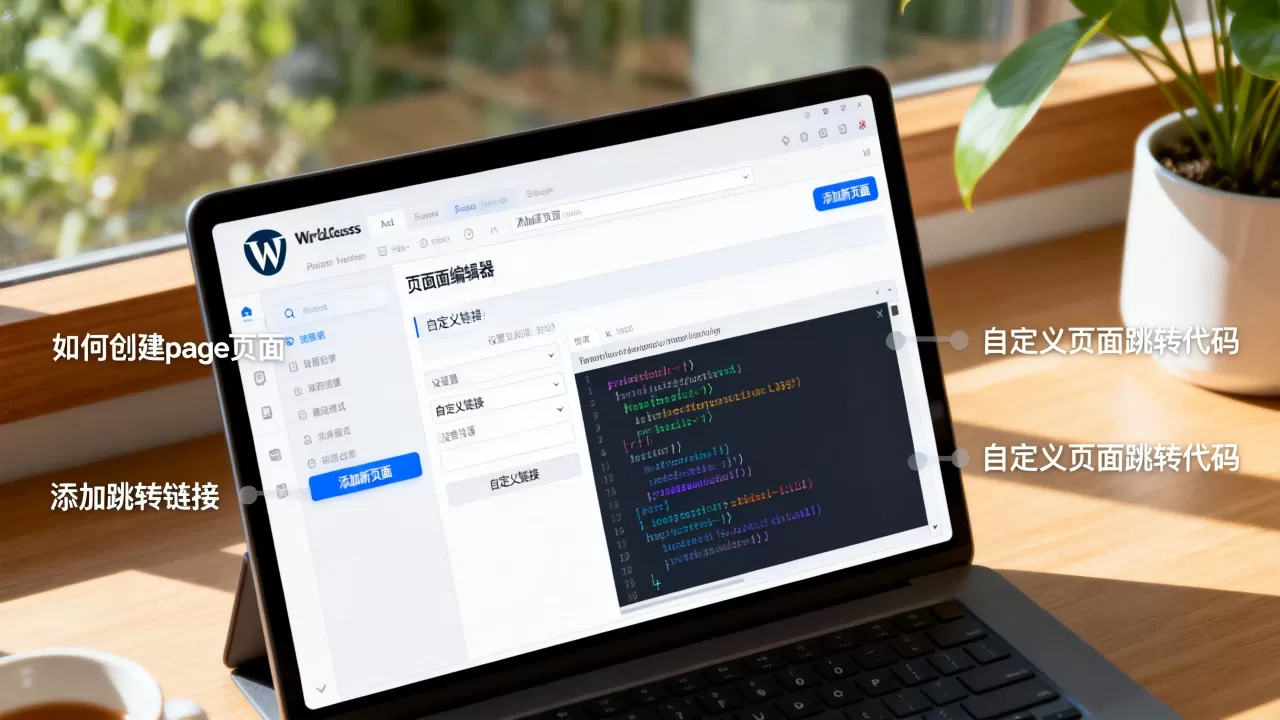 WordPress如何创建page页面并添加跳转链接?wordpress自定义页面跳转代码 WordPress如何创建page页面并添加跳转链接?wordpress自定义页面跳转代码