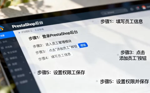 PrestaShop如何创建员工账户？后台添加员工账号步骤