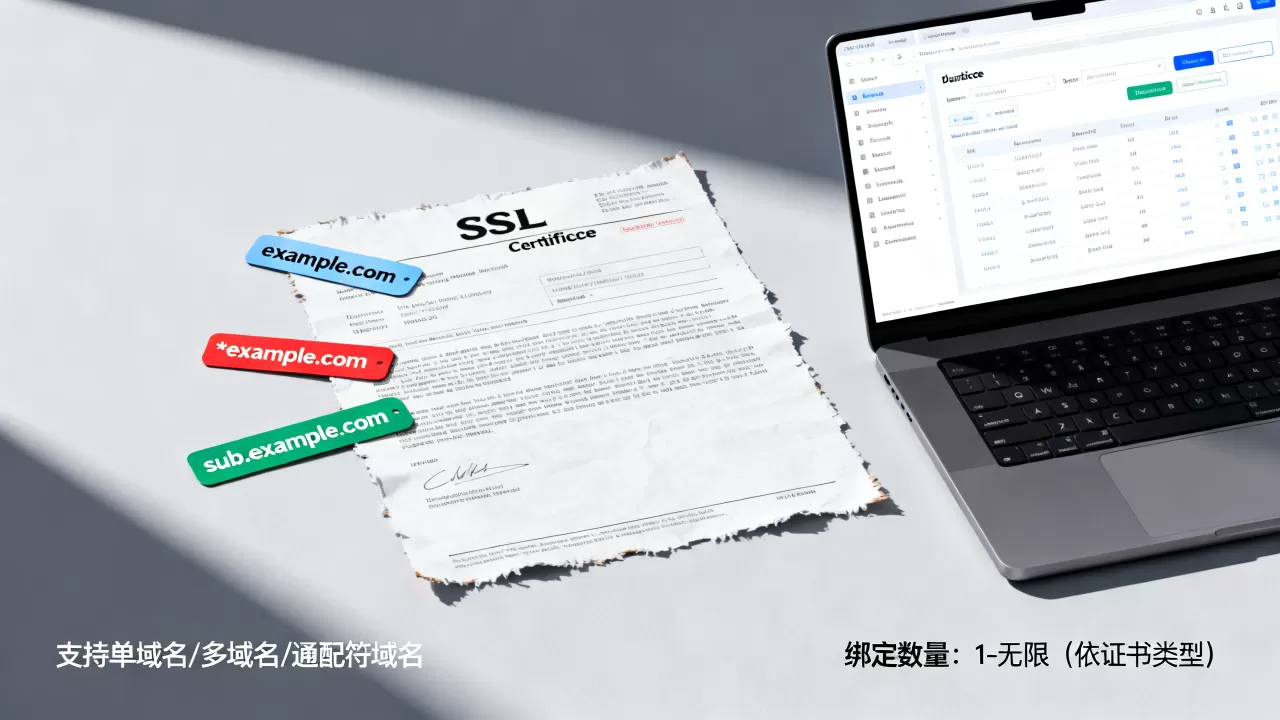 SSL证书支持哪些域名?能绑定几个域名 SSL证书支持哪些域名?能绑定几个域名