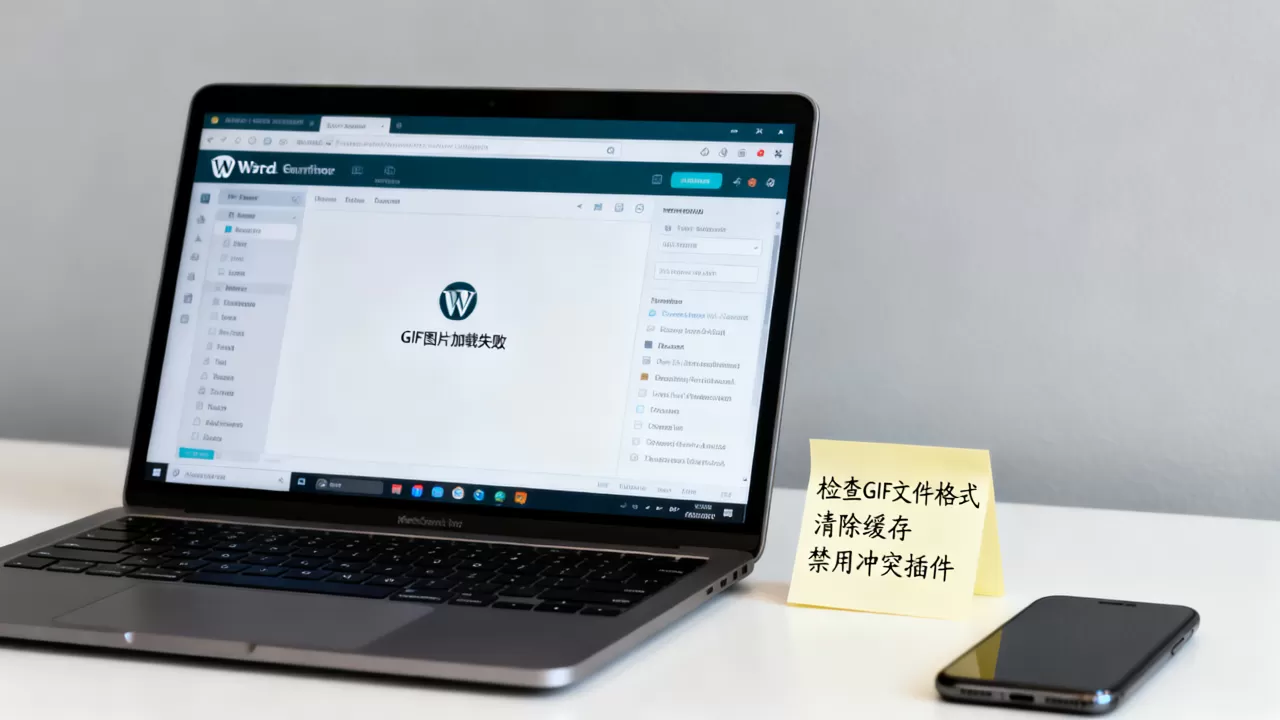 WordPress GIF图片不播放怎么解决？GIF动图加载失败的修复方法