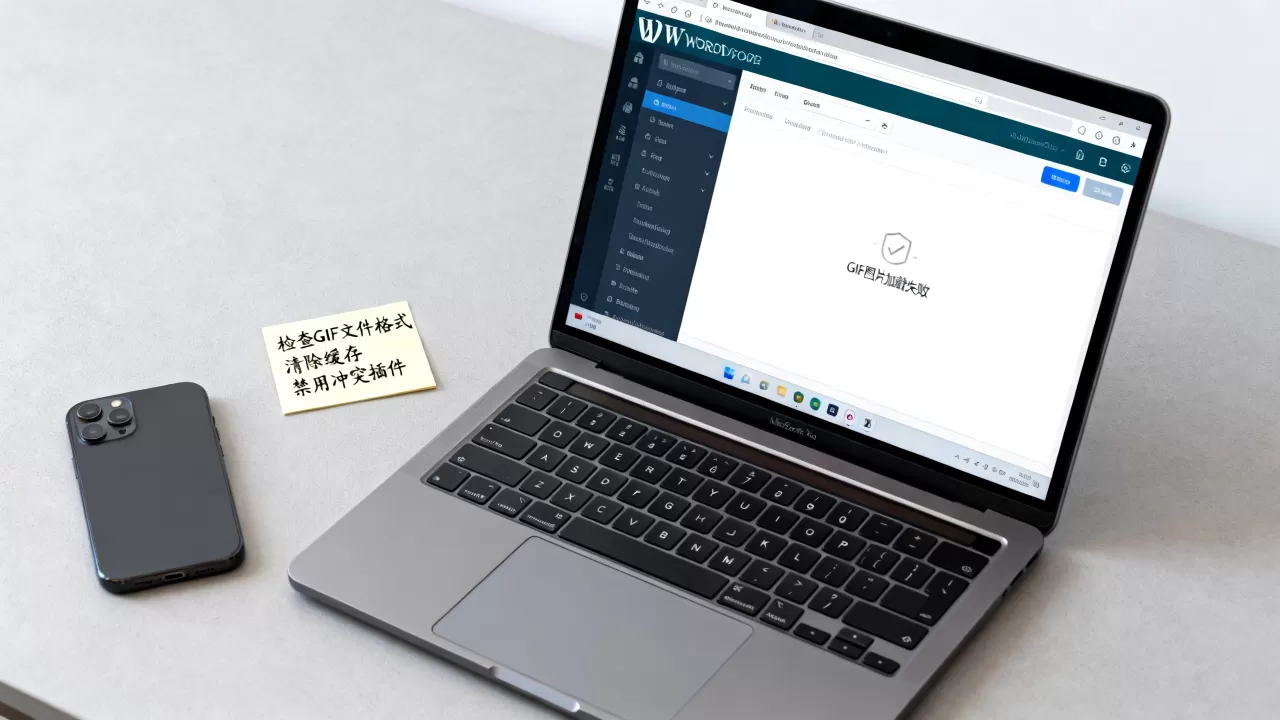 WordPress GIF图片不播放怎么解决？GIF动图加载失败的修复方法