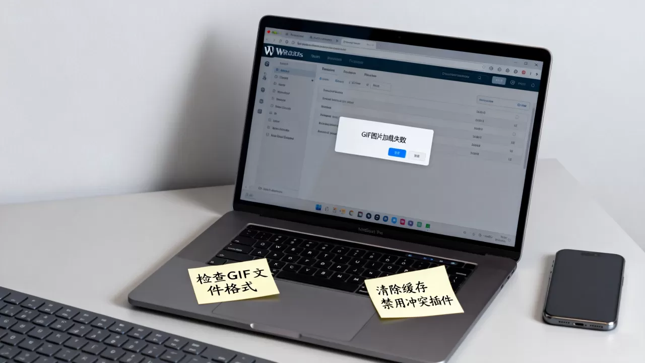 WordPress GIF图片不播放怎么解决？GIF动图加载失败的修复方法