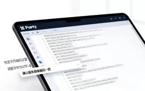 PuTTY中文乱码怎么解决？远程连接出现乱码怎么办