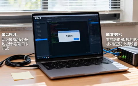 Xshell连不上服务器怎么办？连接失败的常见原因及解决技巧