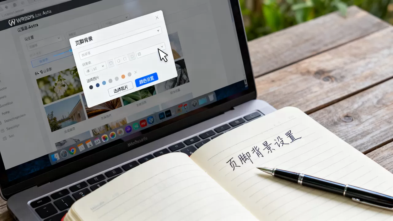 WordPress主题Astra设置页脚背景图文教程