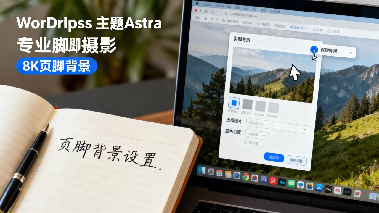 WordPress主题Astra设置页脚背景图文教程