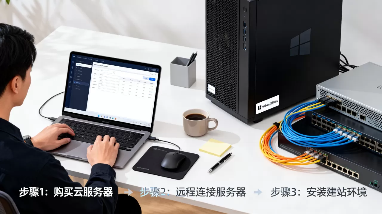 Windows云服务器建站步骤详解?新手如何搭建网站 Windows云服务器建站步骤详解?新手如何搭建网站