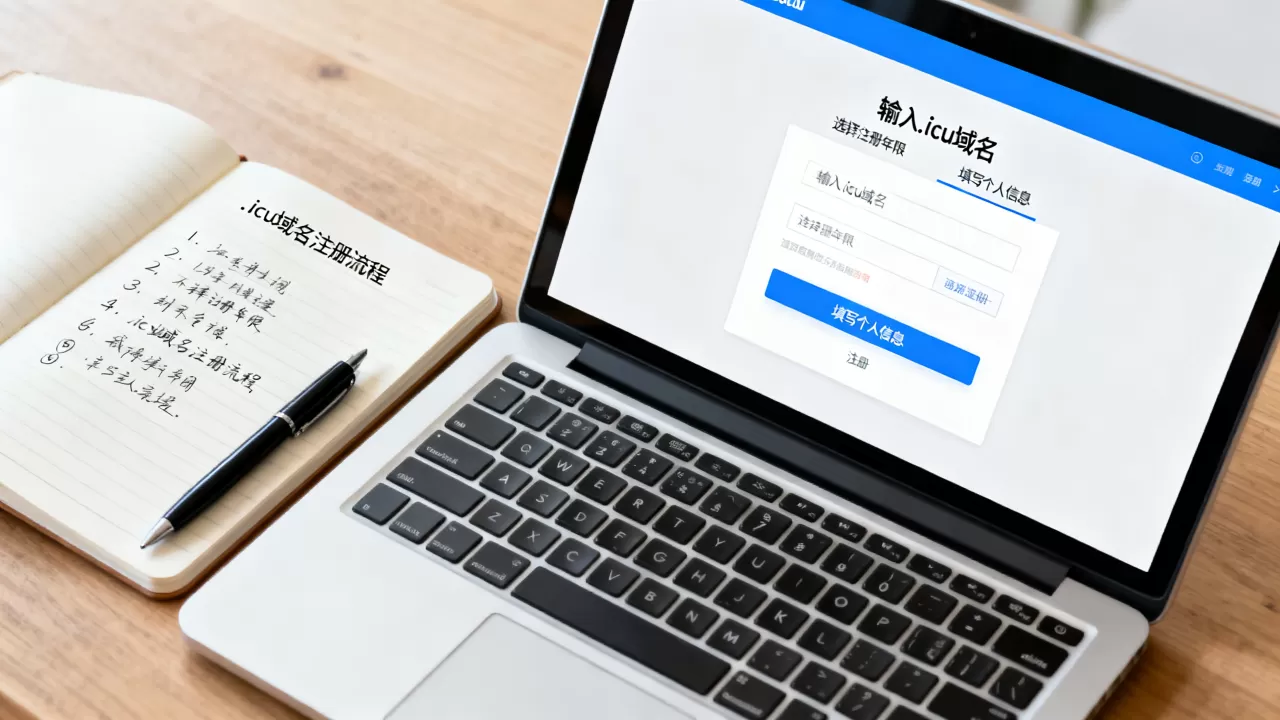 如何用.icu建网站？搭建个人网站域名注册流程