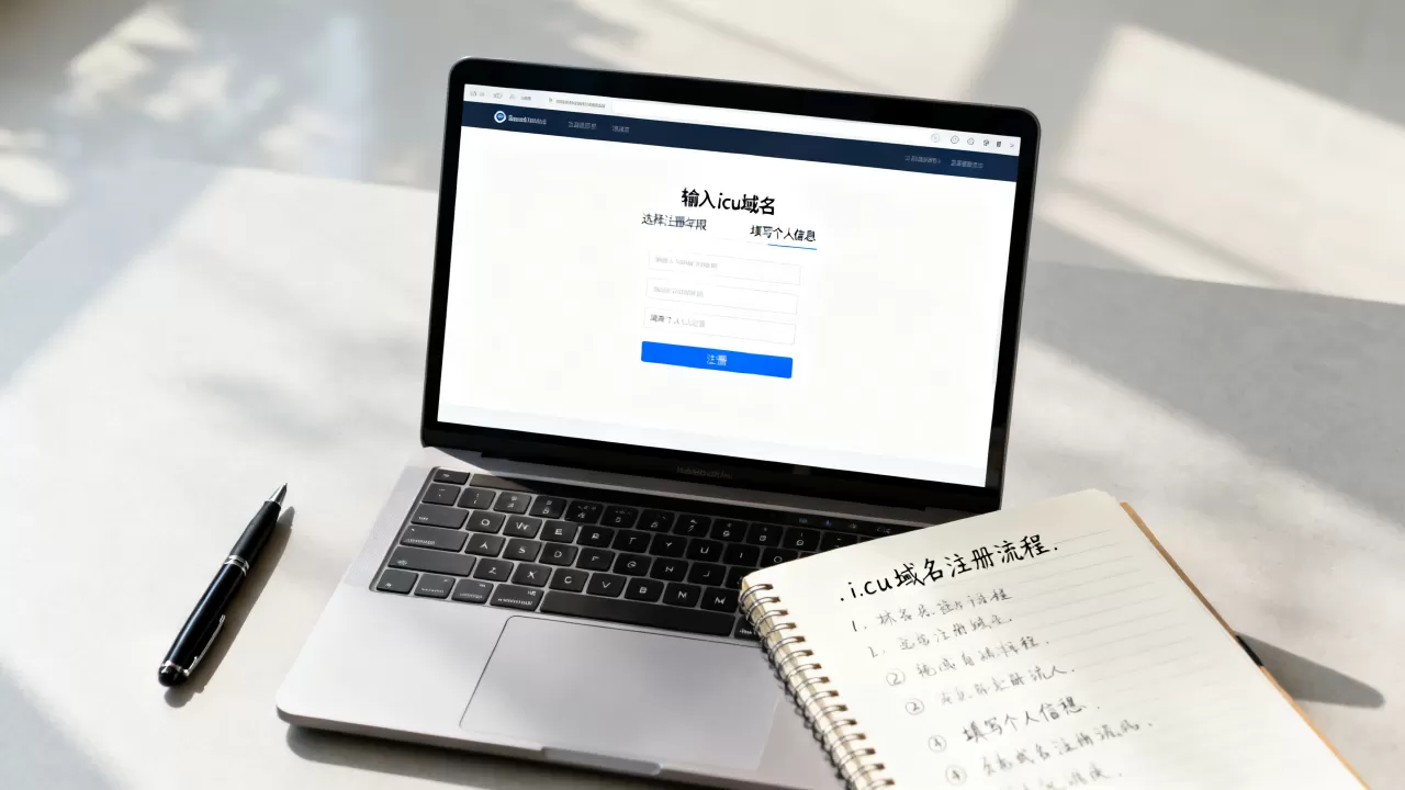 如何用.icu建网站？搭建个人网站域名注册流程