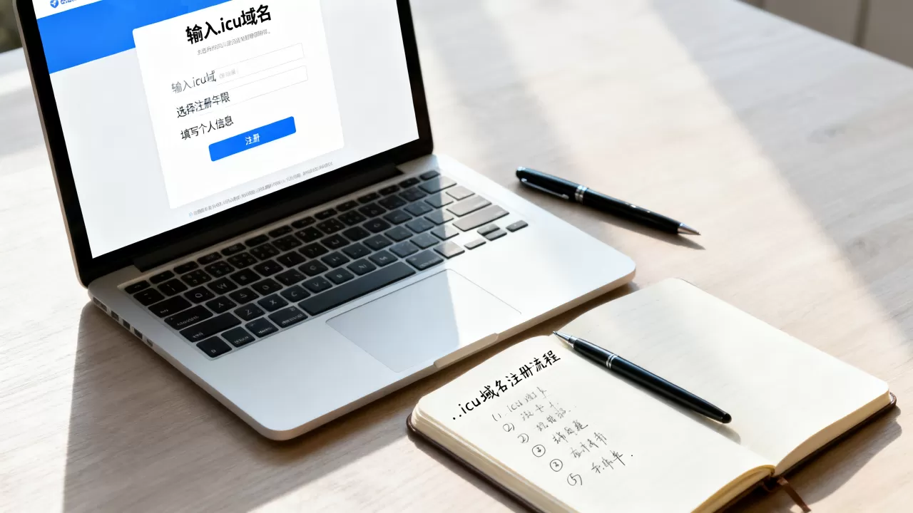 如何用.icu建网站？搭建个人网站域名注册流程