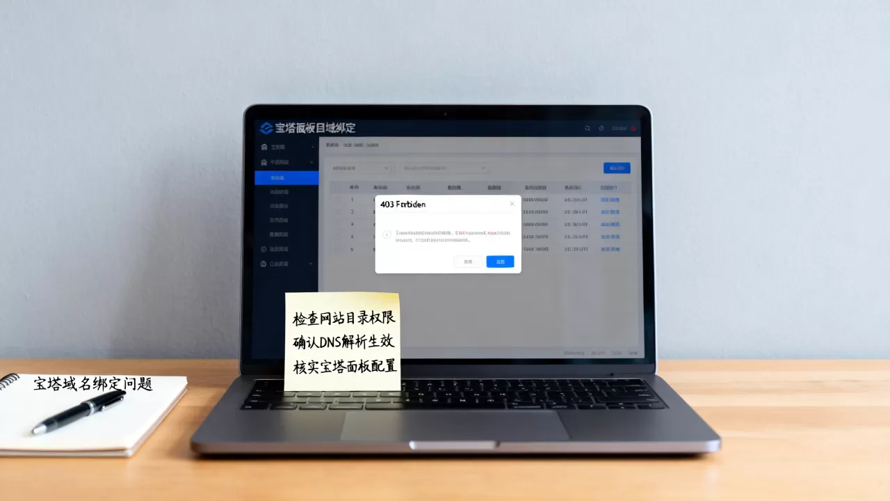宝塔绑定域名后拒绝访问怎么解决？宝塔面板域名绑定403错误