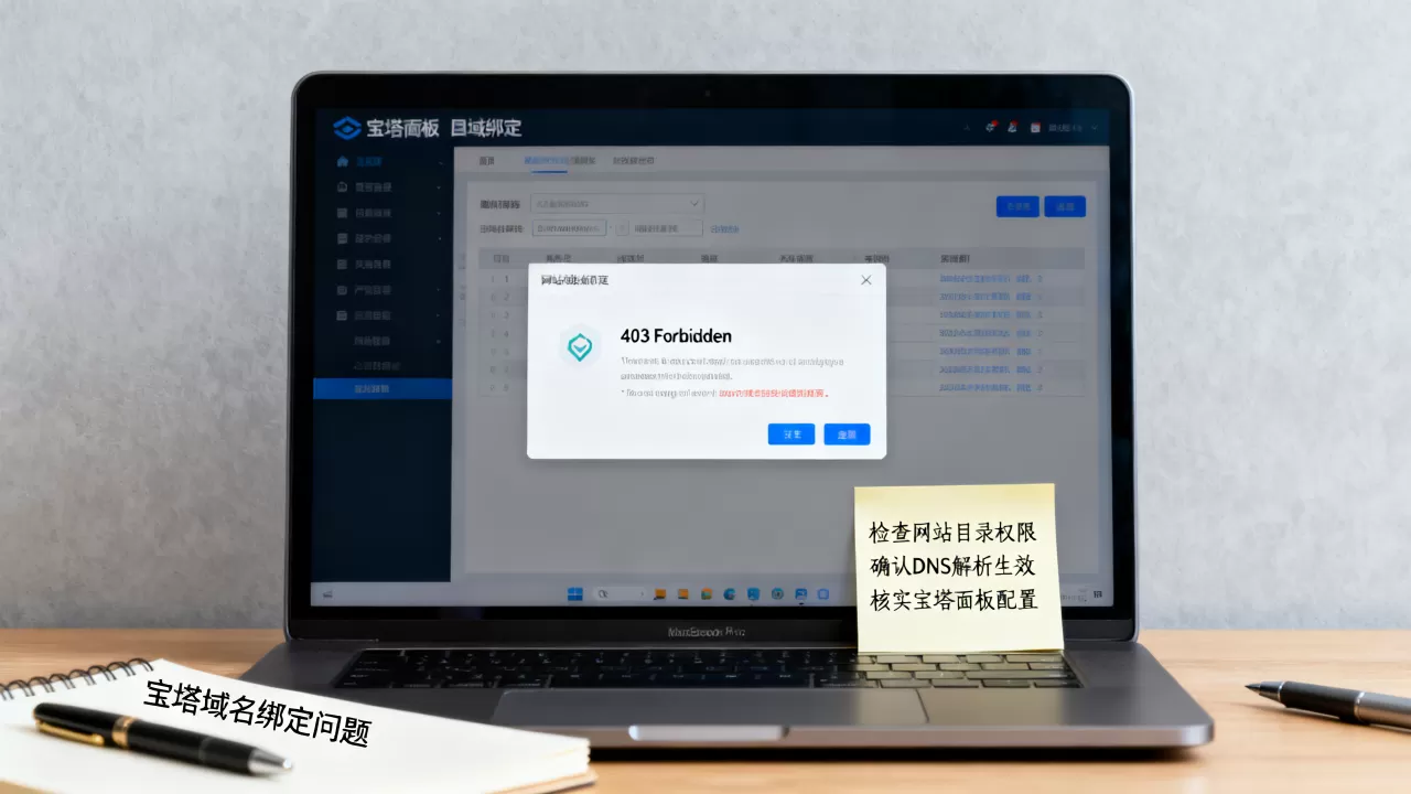 宝塔绑定域名后拒绝访问怎么解决？宝塔面板域名绑定403错误