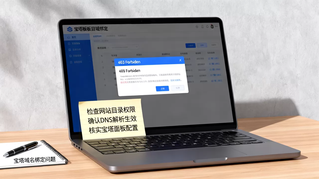 宝塔绑定域名后拒绝访问怎么解决？宝塔面板域名绑定403错误