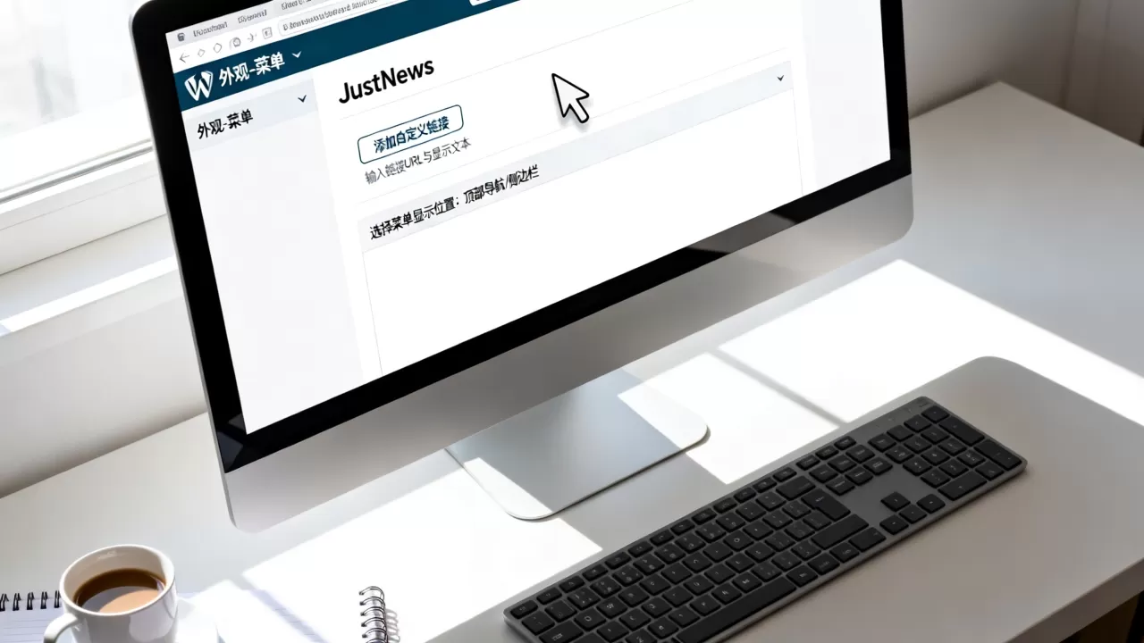 JustNews高级菜单怎么设置?WordPress自定义菜单教程 JustNews高级菜单怎么设置?WordPress自定义菜单教程