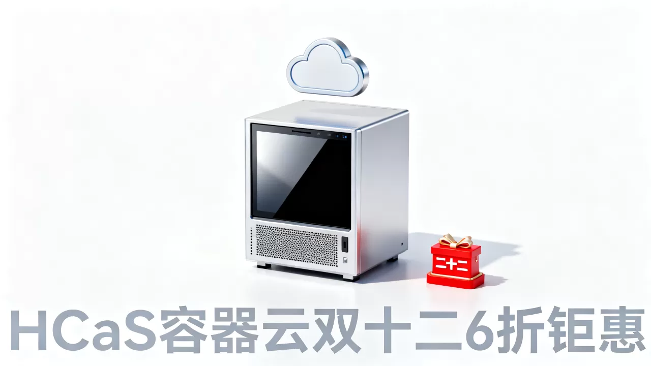 无需服务器建站?HCaaS容器云双十二6折钜惠 无需服务器建站?HCaaS容器云双十二6折钜惠