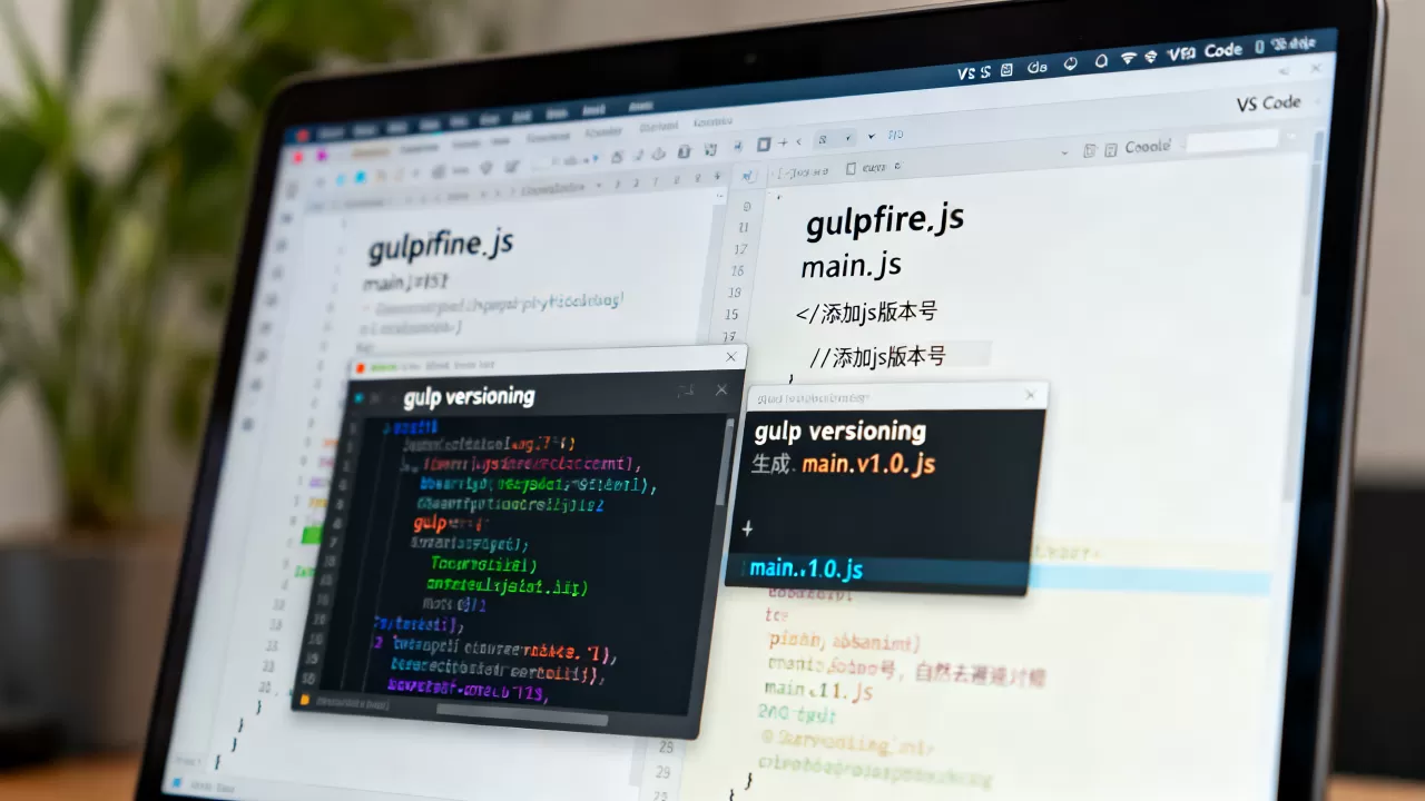 gulp给js添加版本号 gulp给js添加版本号
