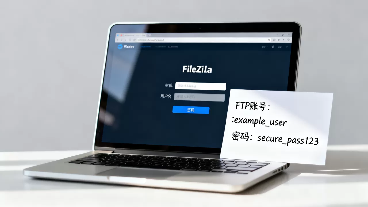 FileZilla主机用户名密码填什么?如何获取FTP账号密码 FileZilla主机用户名密码填什么?如何获取FTP账号密码