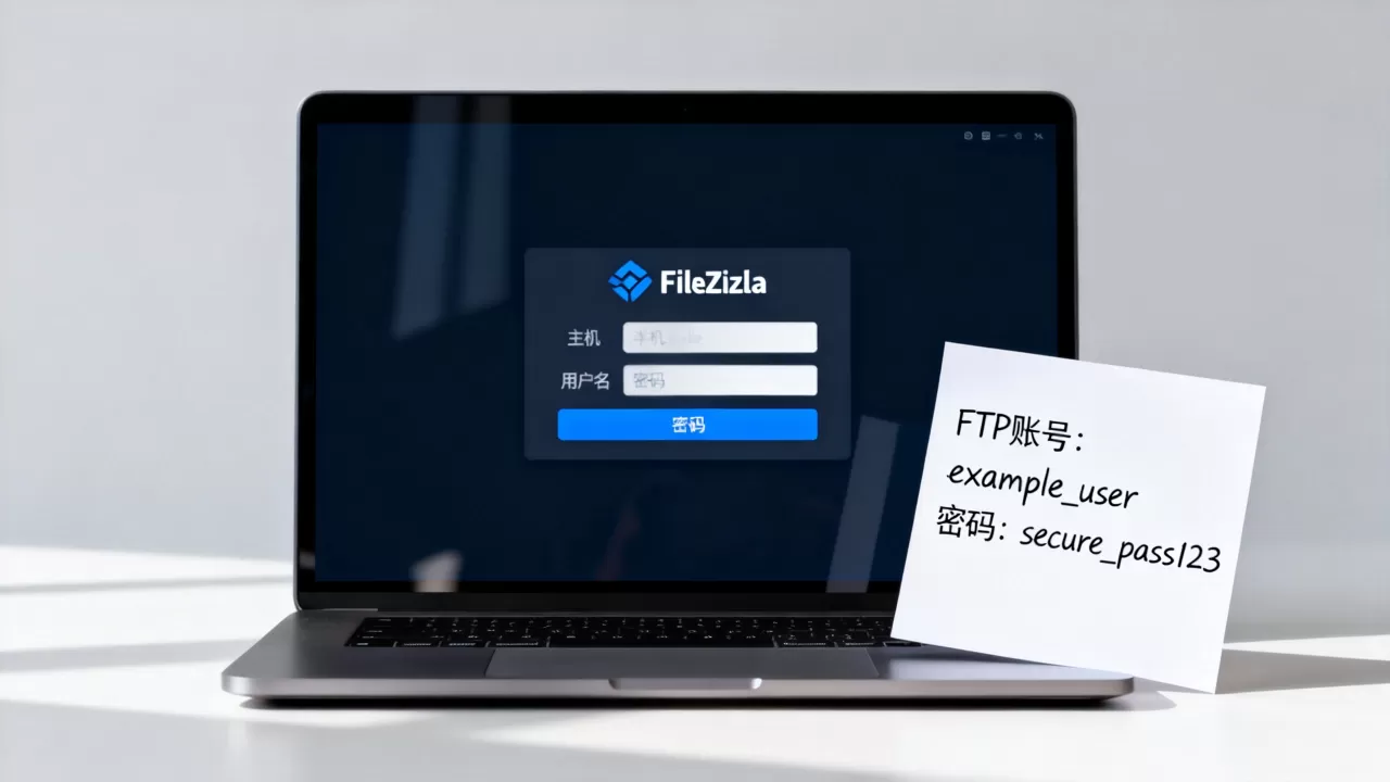 FileZilla主机用户名密码填什么?如何获取FTP账号密码 FileZilla主机用户名密码填什么?如何获取FTP账号密码