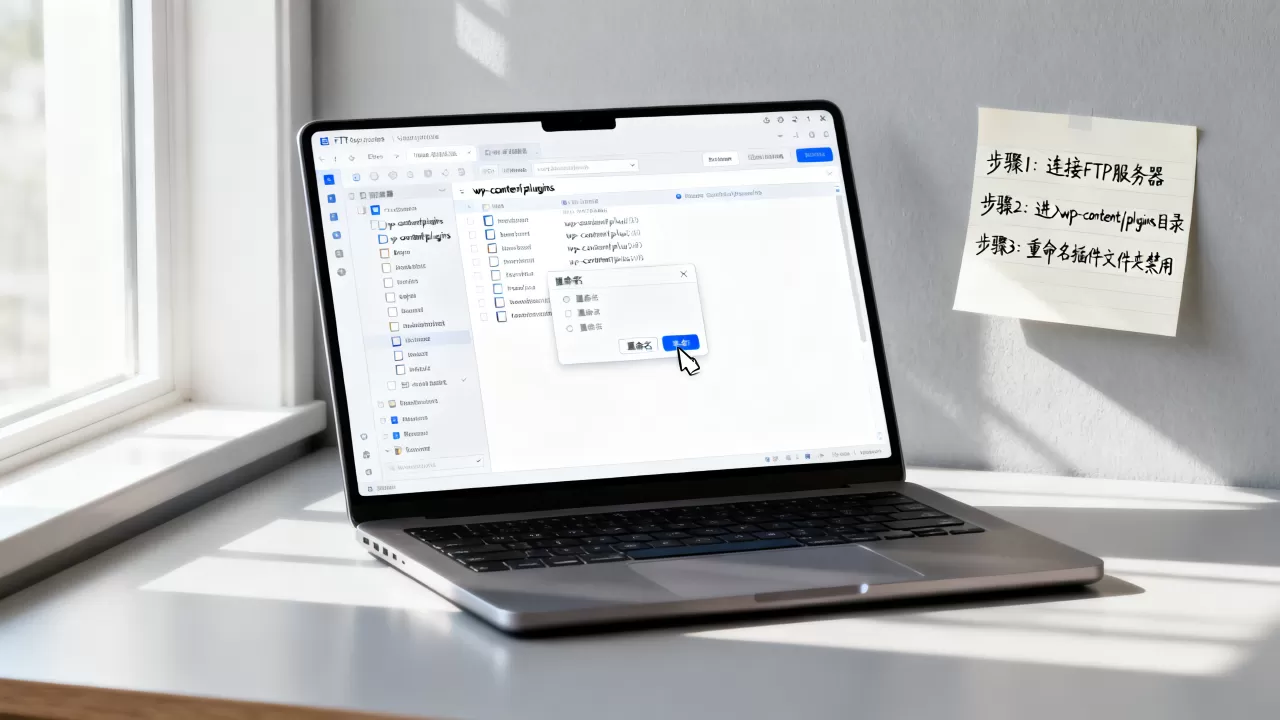如何用FTP客户端禁用WordPress插件?wordpress插件无法删除怎么办 如何用FTP客户端禁用WordPress插件?wordpress插件无法删除怎么办