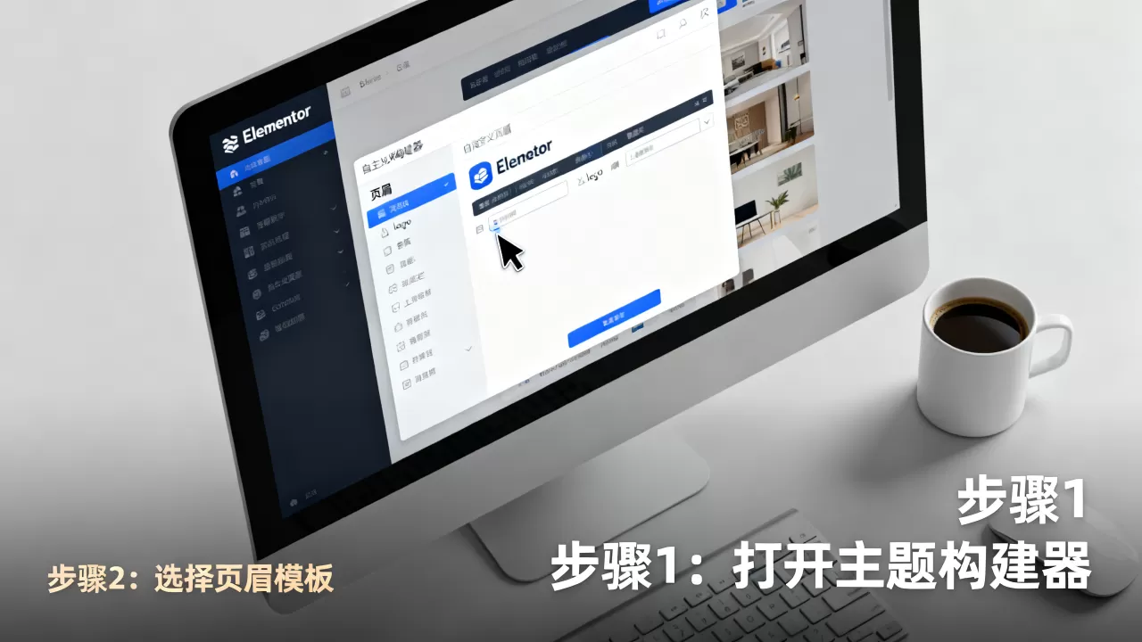 如何用Elementor创建自定义页眉页脚？Elementor主题构建器教程