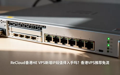 ReCloud香港HE VPS新增IP段值得入手吗？香港VPS推荐免流