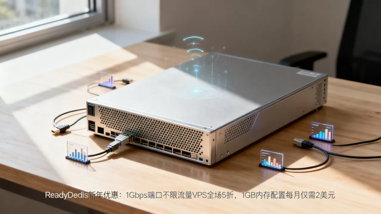 ReadyDedis新年优惠:1Gbps端口不限流量VPS全场5折,1GB内存配置每月仅需2美元 ReadyDedis新年优惠:1Gbps端口不限流量VPS全场5折,1GB内存配置每月仅需2美元