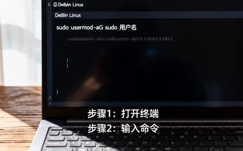 Debian Linux如何添加用户到sudo组？linux添加用户到sudo命令