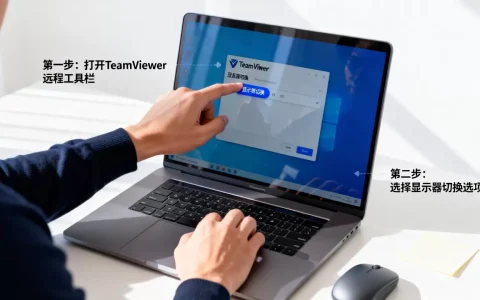 TeamViewer远程工具栏怎么切换显示器？如何设置双屏显示