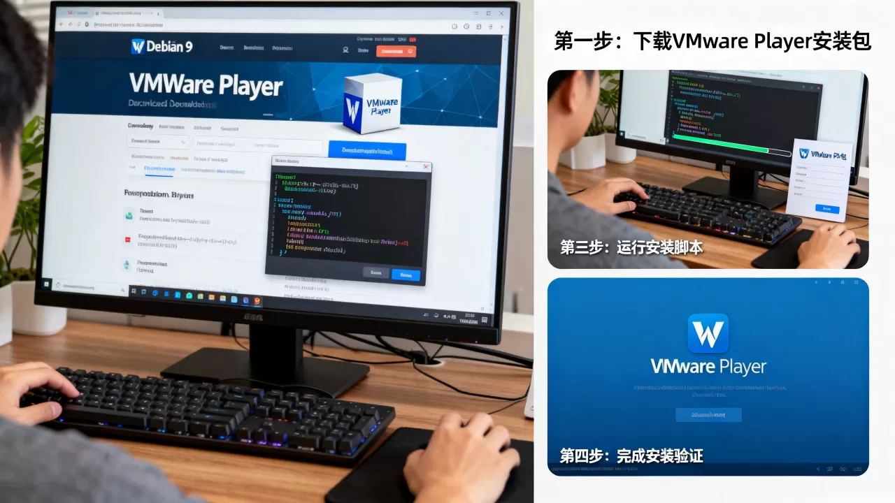 Debian 9怎么装VMware Player?在Linux系统安装VMware的详细步骤 Debian 9怎么装VMware Player?在Linux系统安装VMware的详细步骤