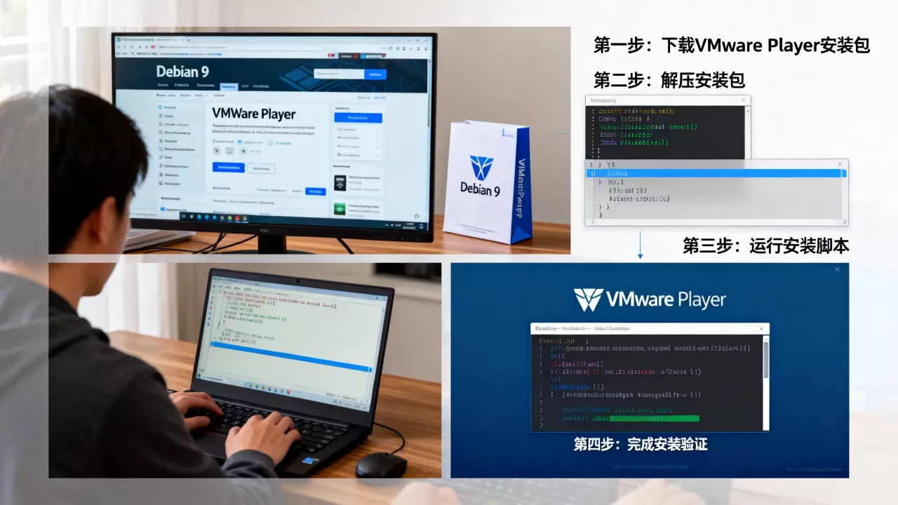Debian 9怎么装VMware Player?在Linux系统安装VMware的详细步骤 Debian 9怎么装VMware Player?在Linux系统安装VMware的详细步骤