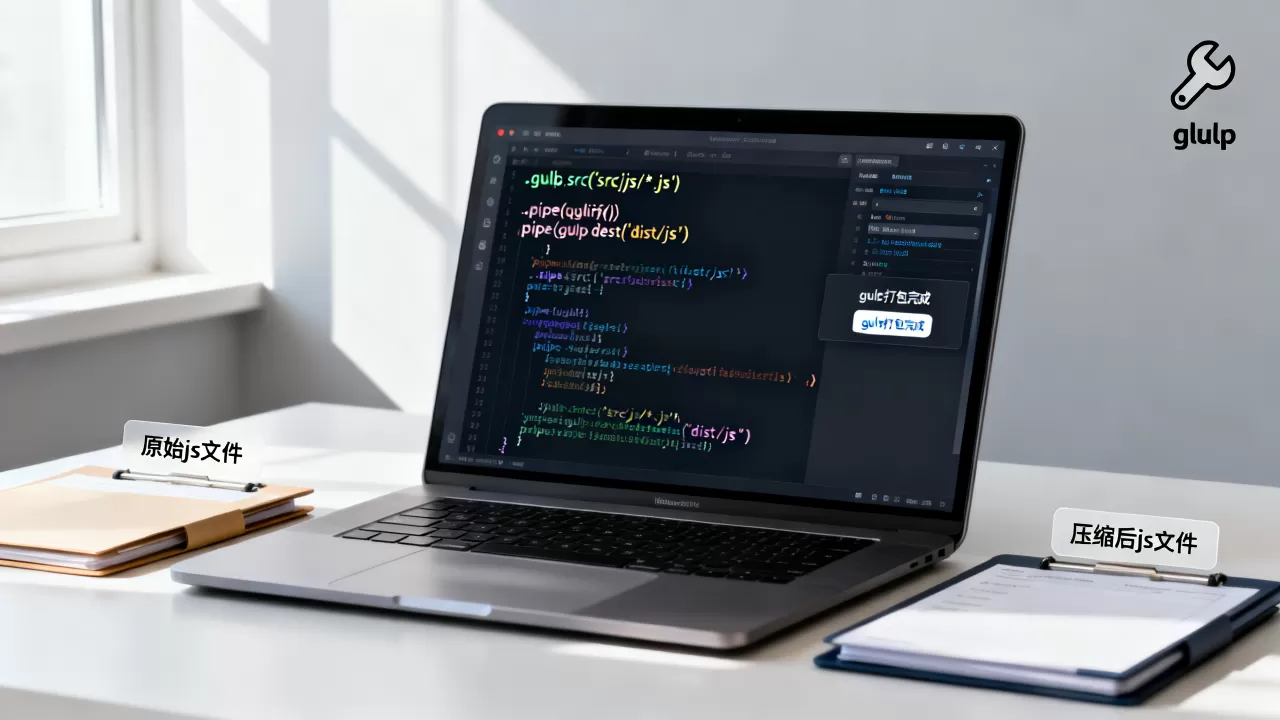 gulp的.js文件怎么用？gulp打包压缩js文件教程