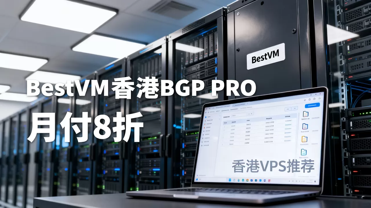 BestVM香港BGP PRO预售开启月付8折,香港VPS推荐哪家性价比高 BestVM香港BGP PRO预售开启月付8折,香港VPS推荐哪家性价比高