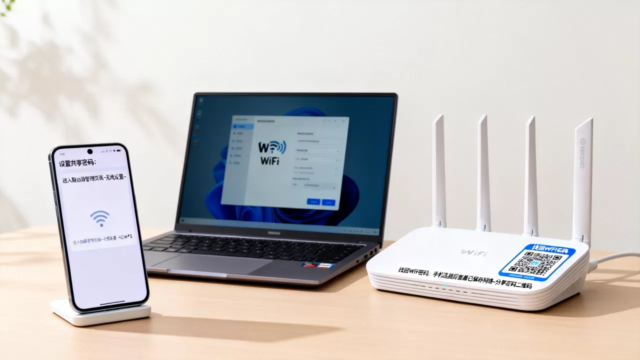 共享连接网络密码怎么设置？共享WiFi密码忘了怎么办