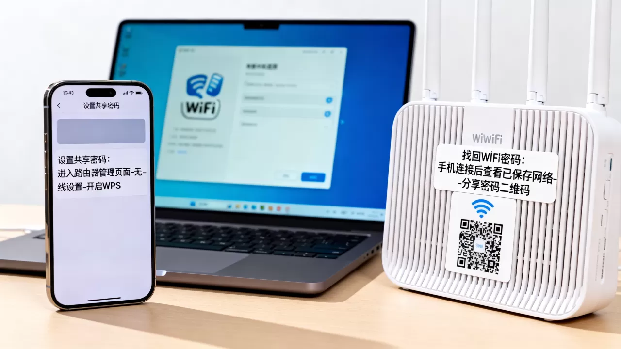 共享连接网络密码怎么设置？共享WiFi密码忘了怎么办