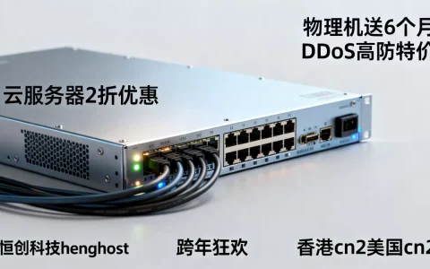 恒创科技henghost跨年狂欢香港cn2美国cn2云服务器2折优惠，物理机送6个月DDoS高防特价