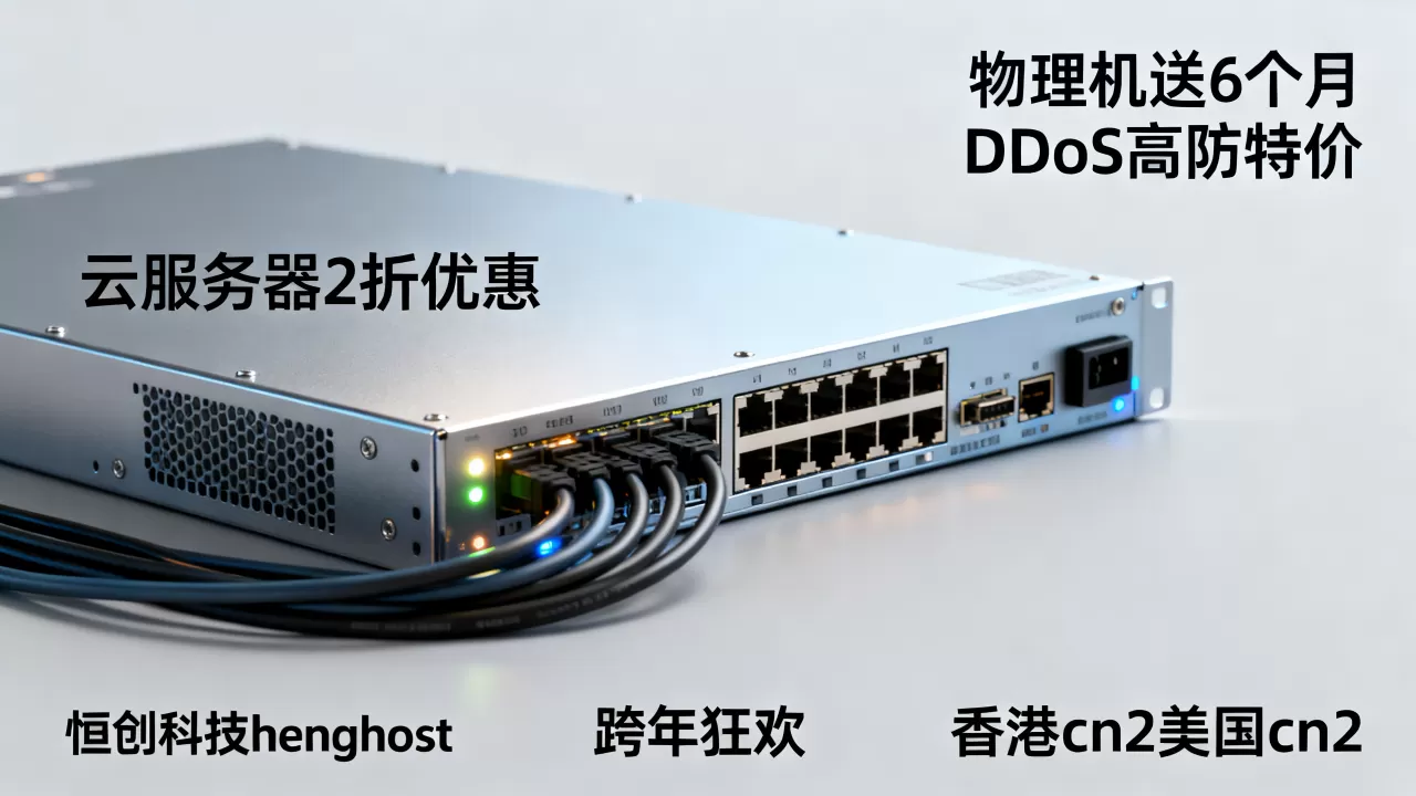 恒创科技henghost跨年狂欢香港cn2美国cn2云服务器2折优惠,物理机送6个月DDoS高防特价 恒创科技henghost跨年狂欢香港cn2美国cn2云服务器2折优惠,物理机送6个月DDoS高防特价
